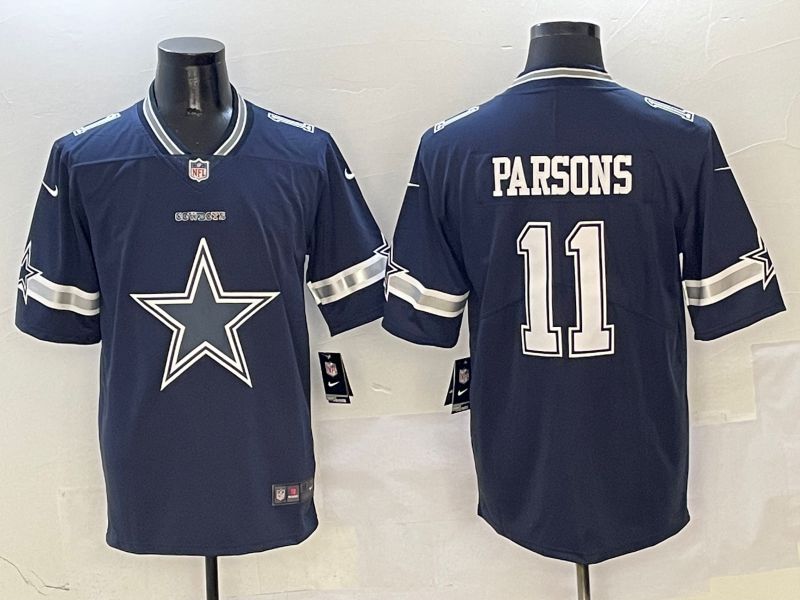 Men Dallas Cowboys #11 Parsons Blue 2025 Nike Limited NFL Jersey style 1->seattle mariners->MLB Jersey